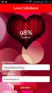 Love Percentage Calculator - náhled