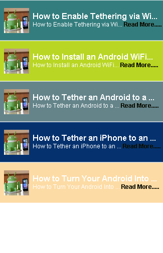 Tether Mobile Router