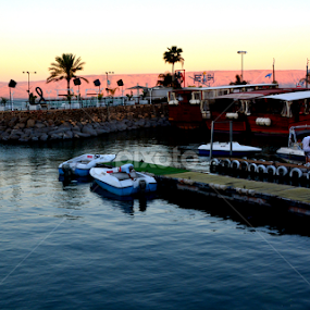 A Pier in Herzliya by Rita Uriel - Landscapes Waterscapes