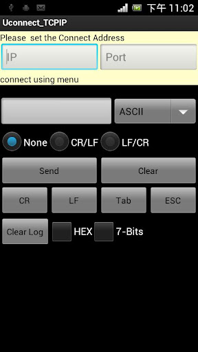 TCPIP socket Terminal