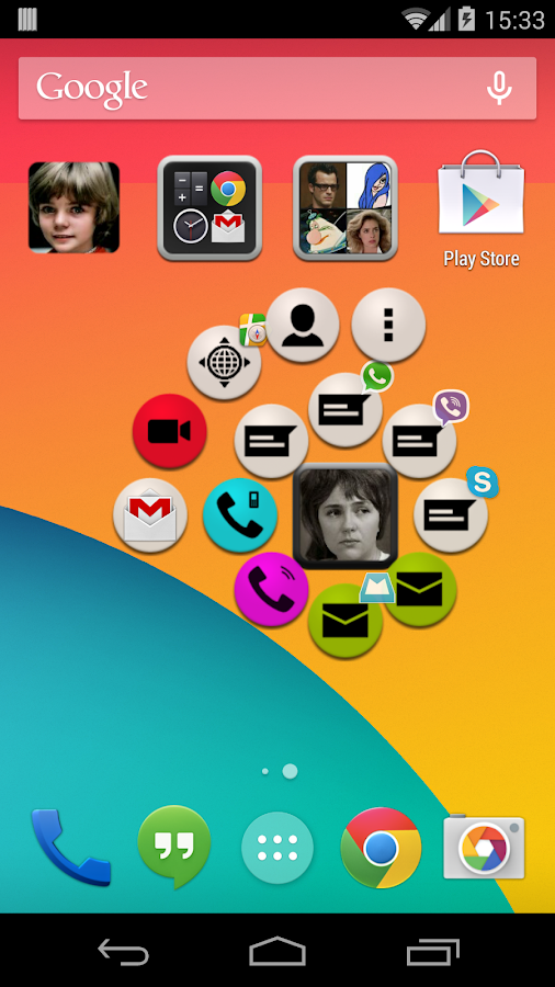 Animated Widget Contact Pro - screenshot