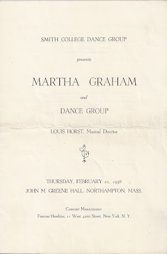 Smith College Dance Group presents Martha Graham and Dance Group Smith College Dance Group presents Martha Graham and Dance Group