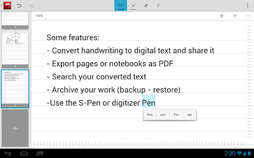 MyScript Notes Mobile