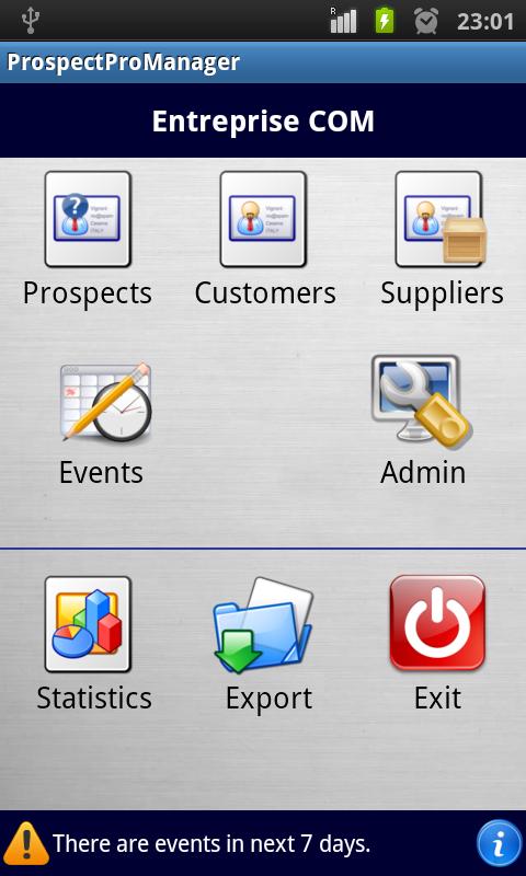 Prospects Manager Screen 2