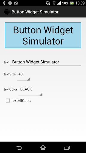 Button Widget Simulator