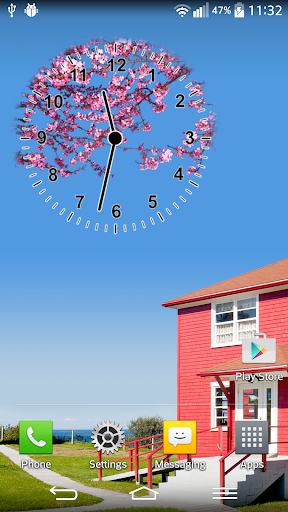 Sakura Analog Clock