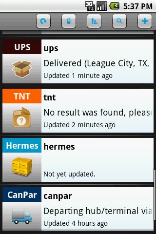 Android application Packetracer screenshort