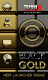 Next Launcher Theme black gold