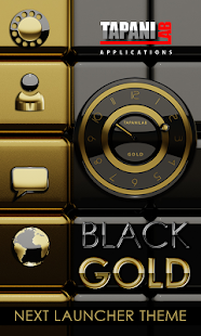 Next Launcher Theme black gold(圖1)-速報App