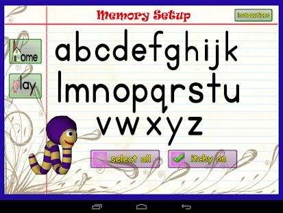 Itchy's Alphabet Memory Game Screenshots 1