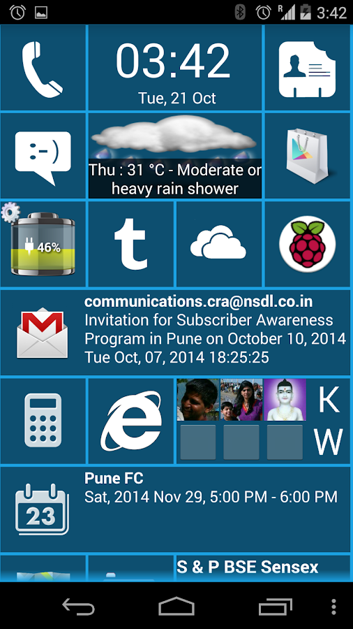 Android Launcher Like Windows 10