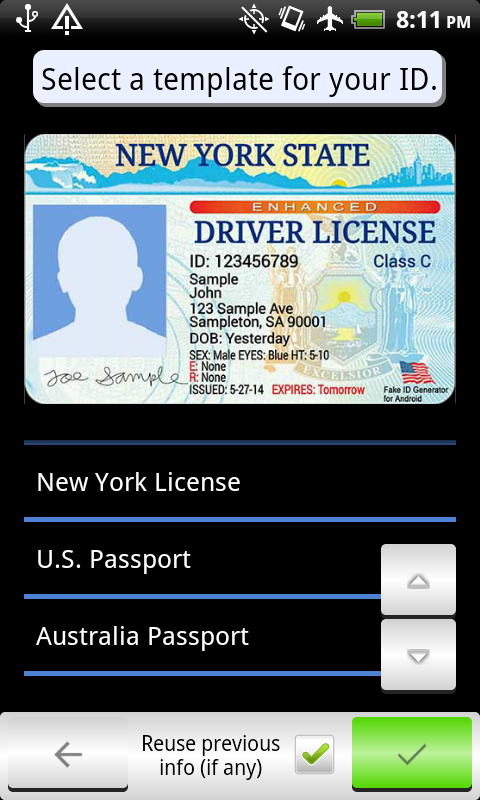    Fake ID Generator- screenshot  
