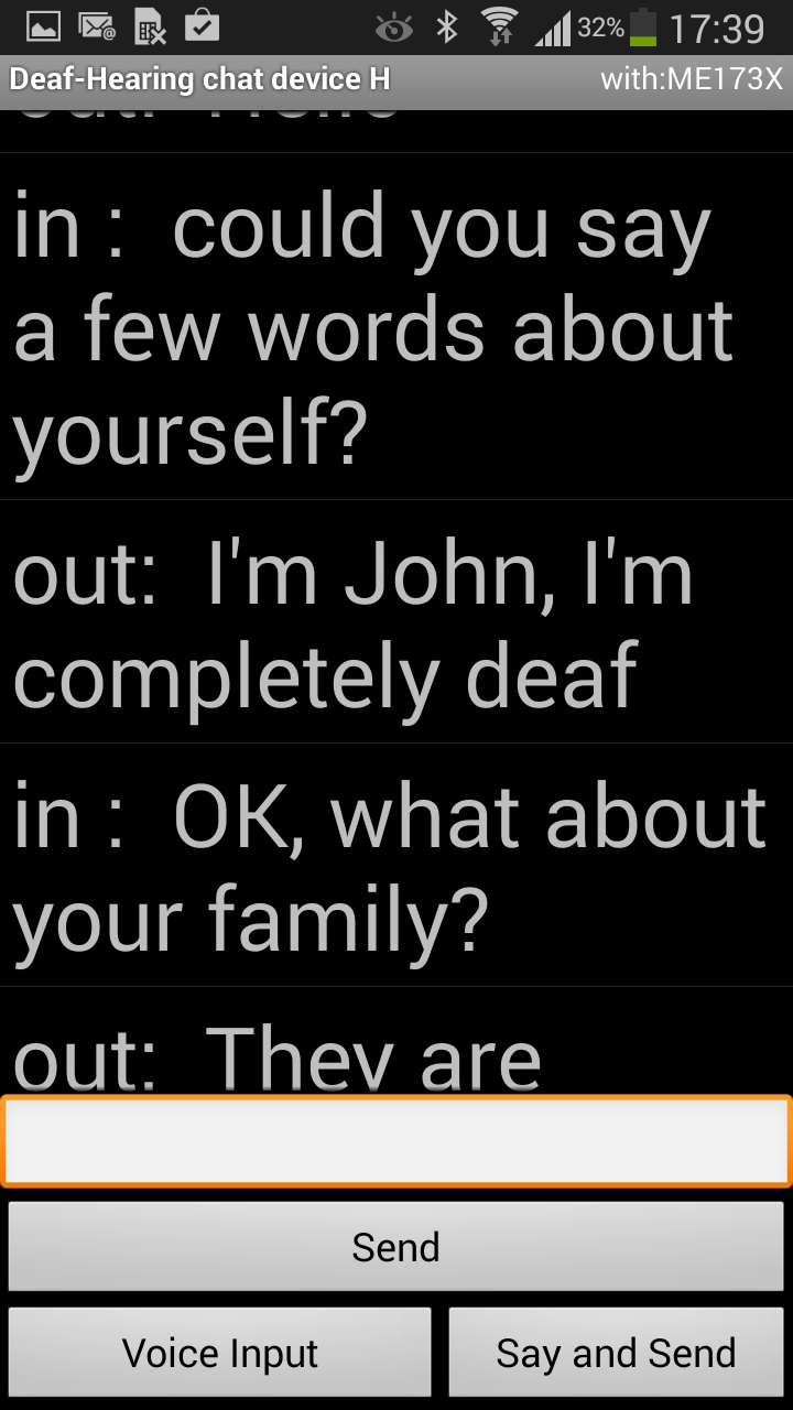 Android application Deaf - Hearing Chat (DH Chat) screenshort