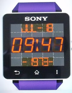digital watch with red digits