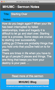 MHUMC - Mobile Ministry App Screenshots 4