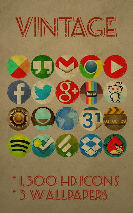 Vintage - Icon Pack - screenshot