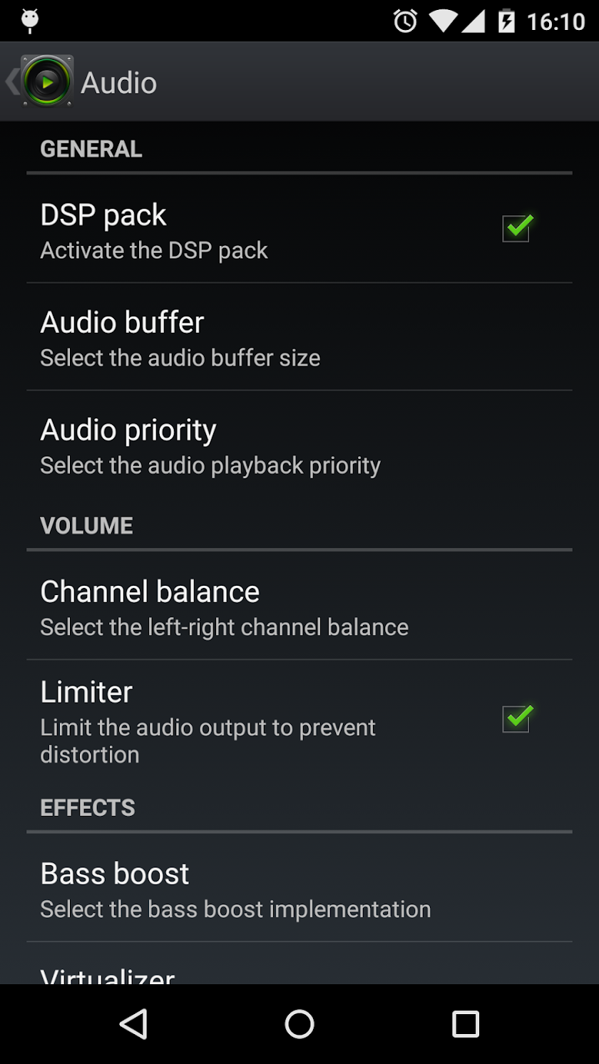 PlayerPro DSP pack Screen 3