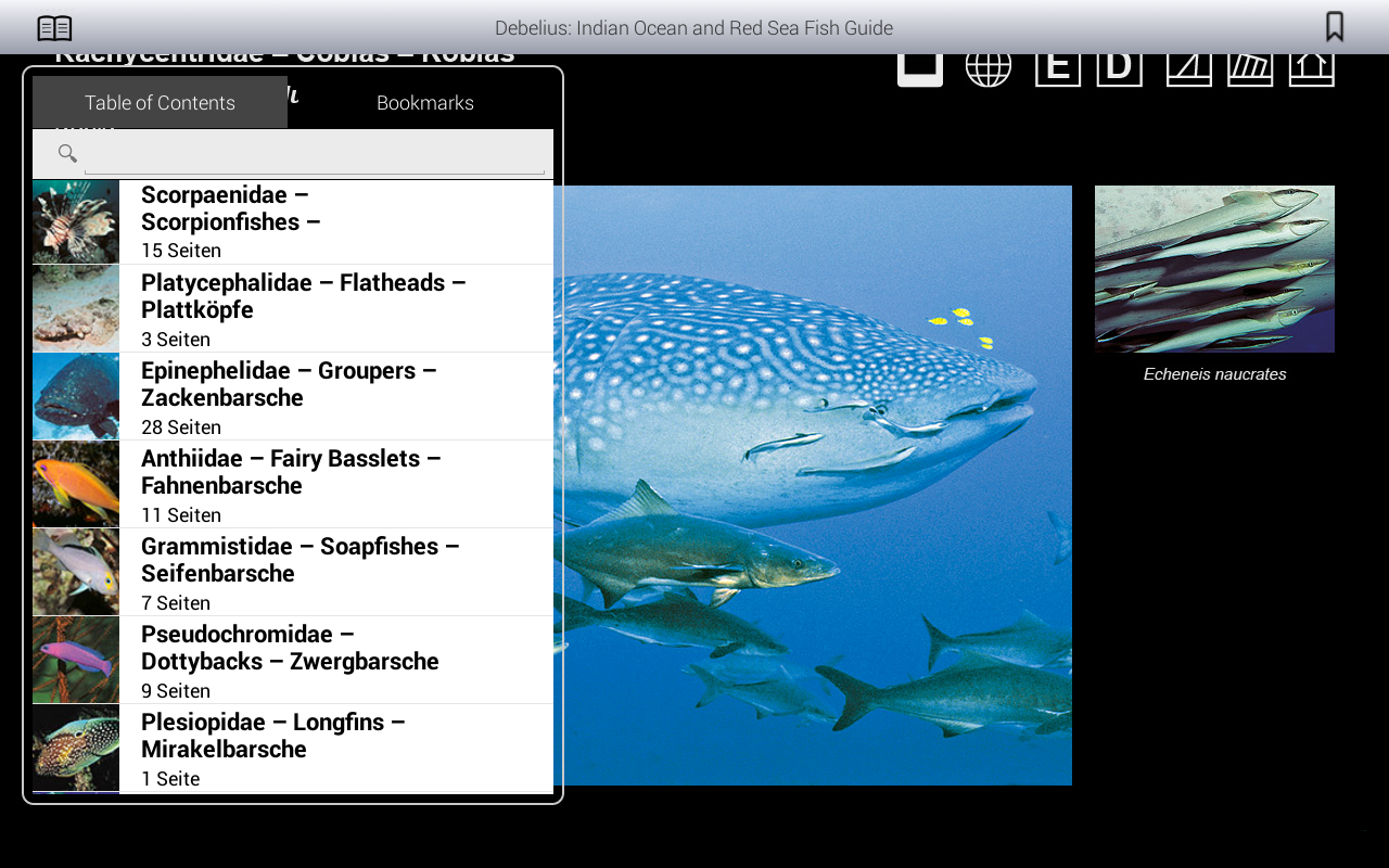 Android application Ind. Ocean &amp; Red Sea FishGuide screenshort