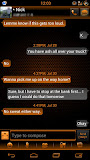 GO SMS Cobalt Inferno - Theme