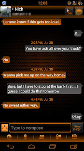 GO SMS Cobalt Inferno - Theme(圖1)-速報App
