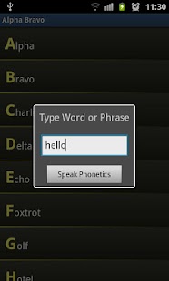 Free Alpha Bravo Phonetic Alphabet APK for Android