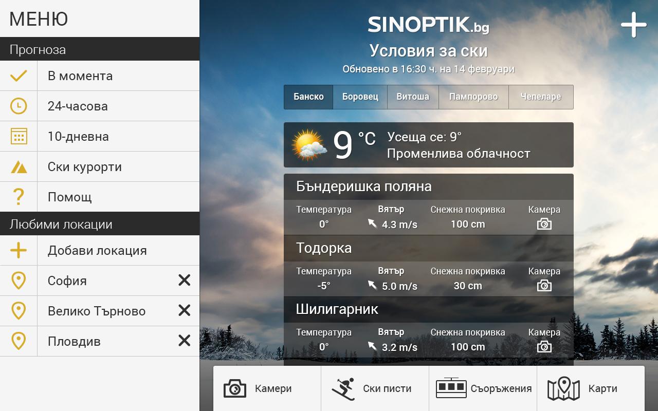 sinoptik для андроид