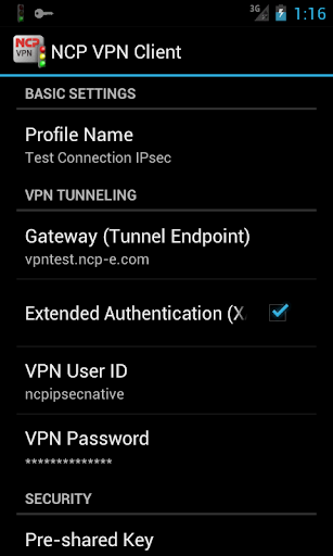 NCP VPN Client  screenshots 2