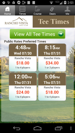 【免費運動App】Rancho Vista Golf Tee Times-APP點子