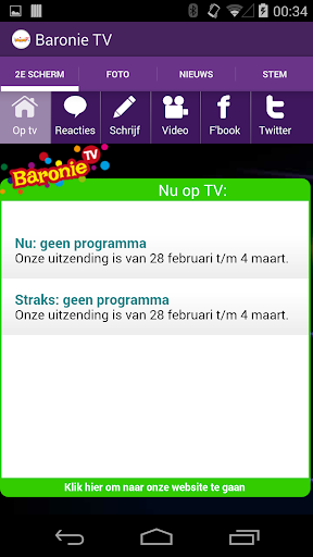 Baronie TV Tweede Scherm