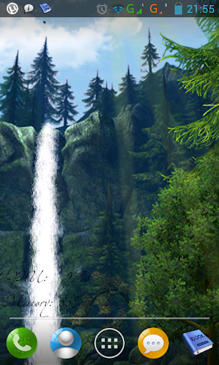 Magic waterfall