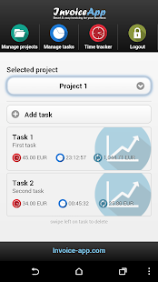 Invoice-App Time Tracker Screenshots 2