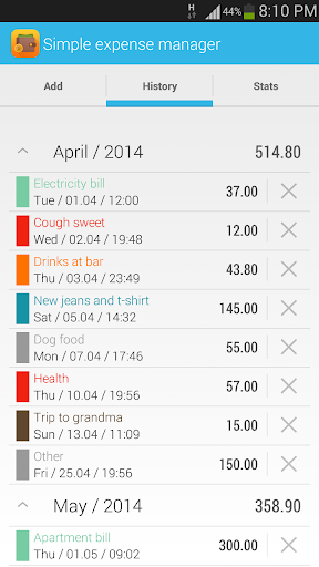 Simple Expense Manager