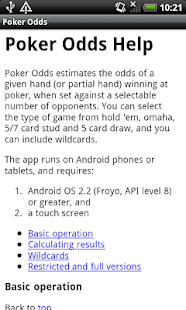 Poker Odds Screenshots 3