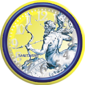 Sagittario Zodiac Analog Clock 1.0