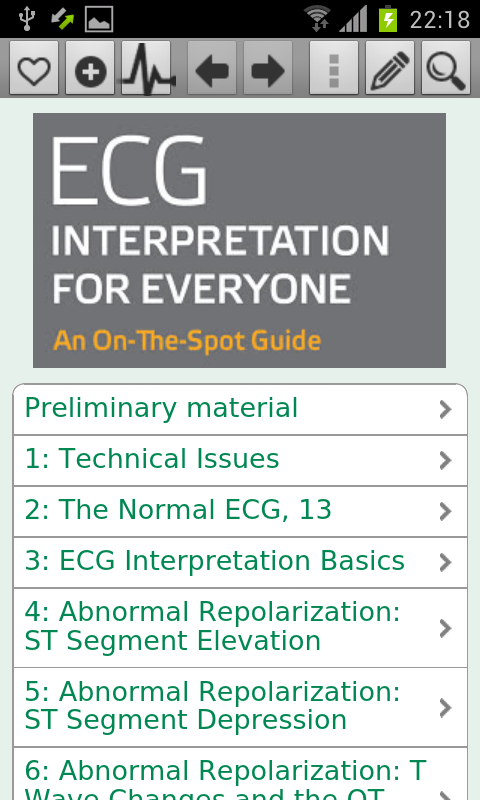 Android application ECG Interpretation Everyone screenshort