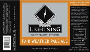 Logo of Lightning Fair Weather Pale Ale