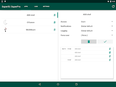 Screenshot SuperSU v2.11