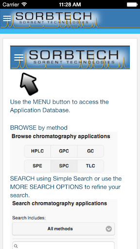 Sorbtech Application Database
