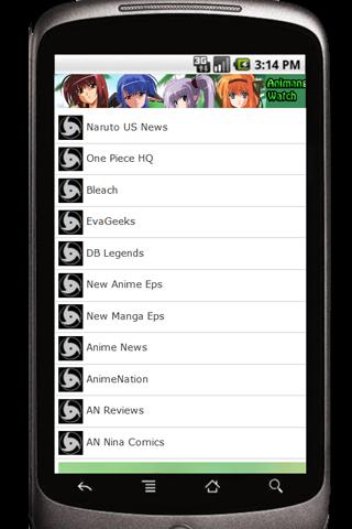Animanga Watch Screen 2