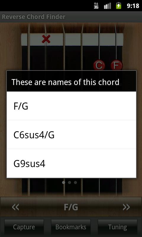 Reverse Chord Finder Screen 2