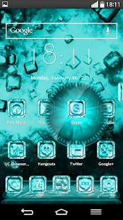 download Next Launcher Theme CrystalC free