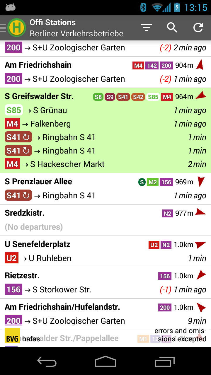 Android application Offi - Journey Planner screenshort
