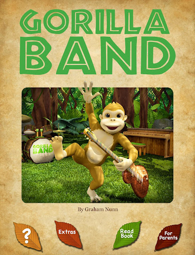 【免費教育App】Gorilla Band 3D story book-APP點子