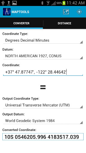 Map Tools - Coordinates Datums