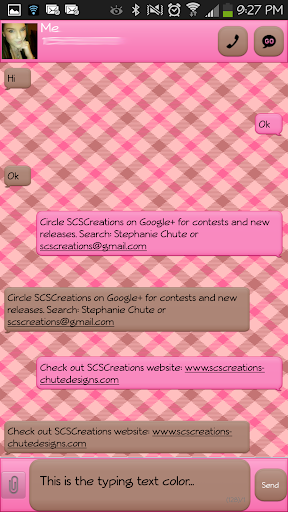 免費下載個人化APP|GO SMS - Peach Brn Plaid 2 app開箱文|APP開箱王
