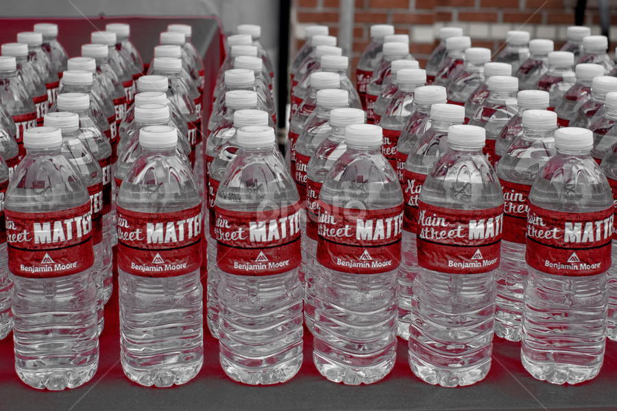 Water Bottles with Red labels | Alcohol & Drinks | Food & Drink | Pixoto