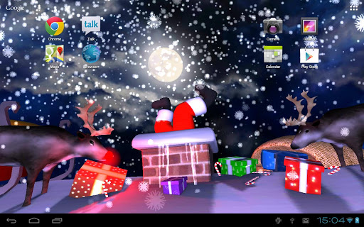 【免費個人化App】Santa's Stuck Live Wallpaper-APP點子