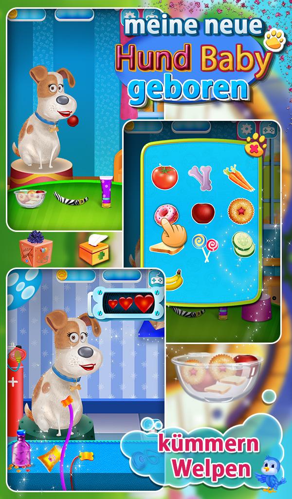 Android application My New Dog Baby Born screenshort