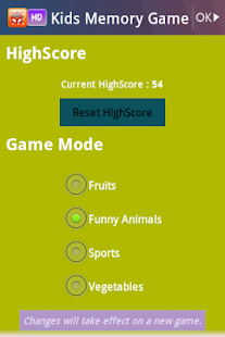 Kids Memory Game Screenshots 1