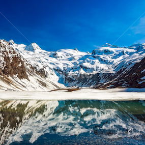Lej da Vadret by Ennio Pozzetti - Landscapes Mountains & Hills